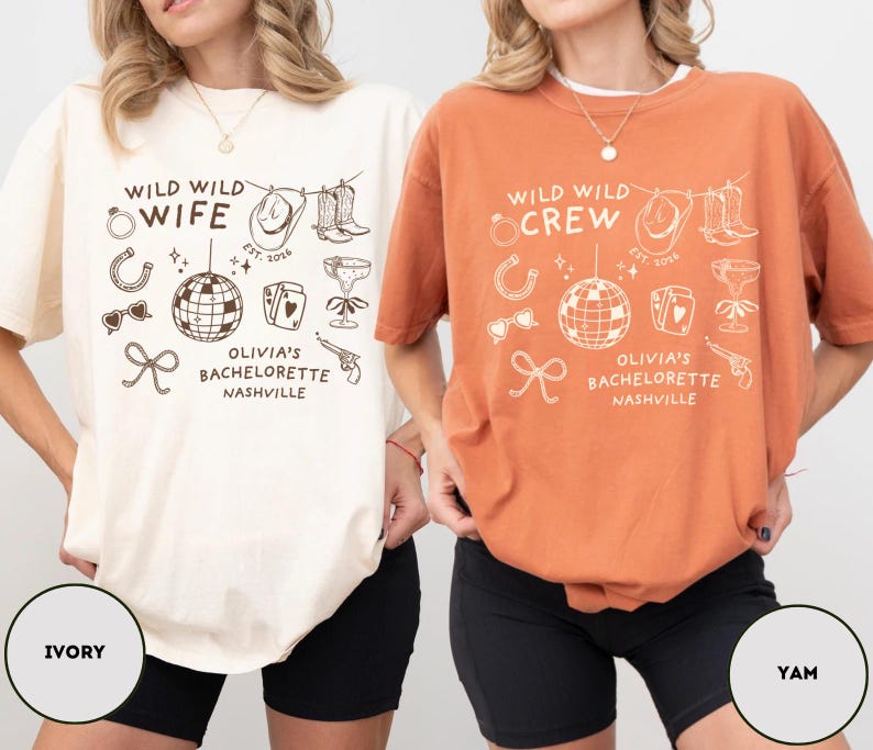 Cowgirl Bachelorette Shirts Comfort Colors, Western Bach Shirts, Wild Wild Wife Bachelorette Party Tee, Last Rodeo Bachelorette T-shirt