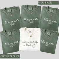 Western Bachelorette Shirts, Let's Go Girls Comfort Colors®, Cowgirl Bride Tee, Nashville Bach Party Tops, Country Bridal Squad Gift