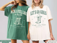 Let's Go Girls Custom Western Bachelorette Shirt, Last Rodeo Bachelorette Party TShirt Nashville Bach Trip Country Cowgirl Bride Bridesmaid