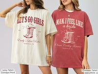 Let's Go Girls Custom Western Bachelorette Shirt, Last Rodeo Bachelorette Party TShirt Nashville Bach Trip Country Cowgirl Bride Bridesmaid