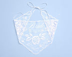 xo, Fetti Bride Lace Headscarf - White Embroidered Head Scarf Bachelorette Party Bridal Shower Engagement Gift Hair Accessories Bride To Be