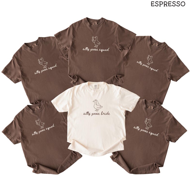 Silly Goose Bachelorette Comfort Colors® Shirts: Silly Goose Squad Bachelorette Party Tees