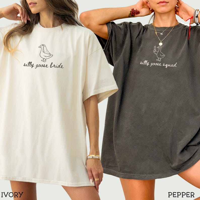 Silly Goose Bachelorette Comfort Colors® Shirts: Silly Goose Squad Bachelorette Party Tees