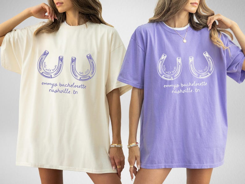 Wild Wild Bride Custom Western Cowgirl Bachelorette Shirts, Last Hoe Down Bach Merch, Bride's Last Rodeo Nashville Texas Austin Bachelorette