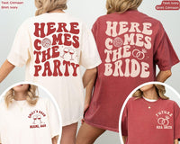 Custom Retro Bachelorette Shirts, Here Comes The Bride Shirt, Disco Bachelorette Party Shirt, Luxury Bachelorette Merch, Bridesmaid Gifts