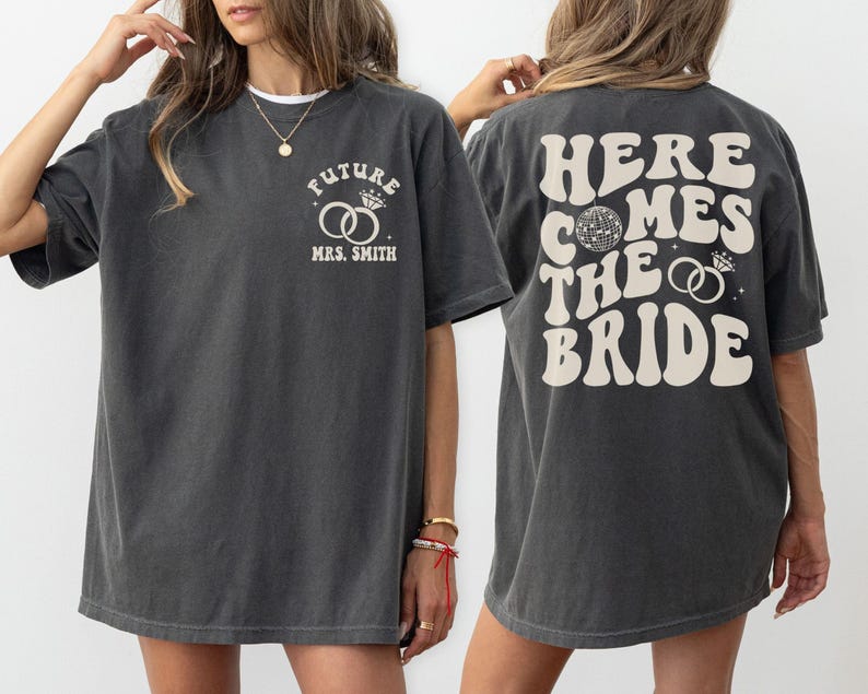 Custom Retro Bachelorette Shirts Here Comes The Bride Shirt Disco Bachelorette Party Shirt Luxury Bachelorette Merch Bridesmaid Gifts