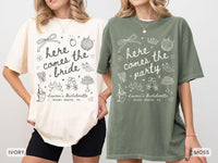 Custom Retro Bachelorette Shirts, Here Comes The Bride TShirt, Disco Bachelorette Party Tees, Luxury Bachelorette Merch, Bridesmaid Gifts