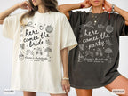 Custom Retro Bachelorette Shirts, Here Comes The Bride TShirt, Disco Bachelorette Party Tees, Luxury Bachelorette Merch, Bridesmaid Gifts