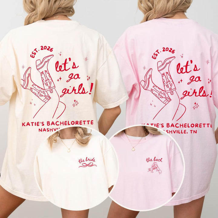 Let's Go Girls Shirt, Custom Bachelorette Party Tee, Coastal Cowgirl, Wild Wild Wife, Girls Night, Bridal Party Shirt, Last Rodeo