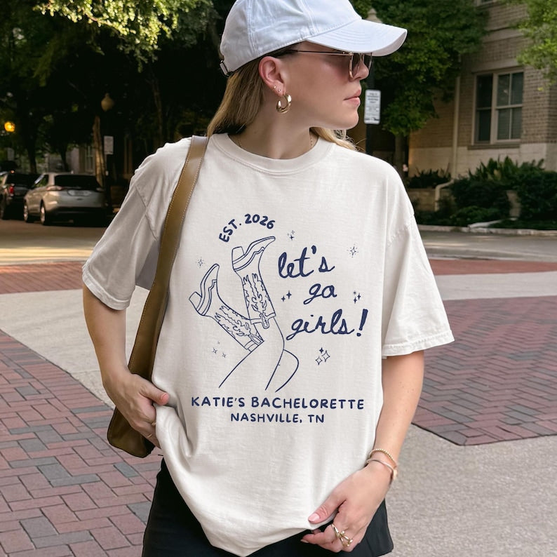 Let's Go Girls Shirt, Custom Bachelorette Party Tee, Coastal Cowgirl, Wild Wild Wife, Girls Night, Bridal Party Shirt, Last Rodeo