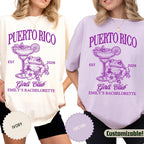 Custom Puerto Rico Bachelorette Trip Shirt: Girls Trip Tropical Bride & Bridesmaids Gift