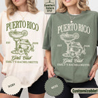Custom Puerto Rico Bachelorette Trip Shirt: Girls Trip Tropical Bride & Bridesmaids Gift