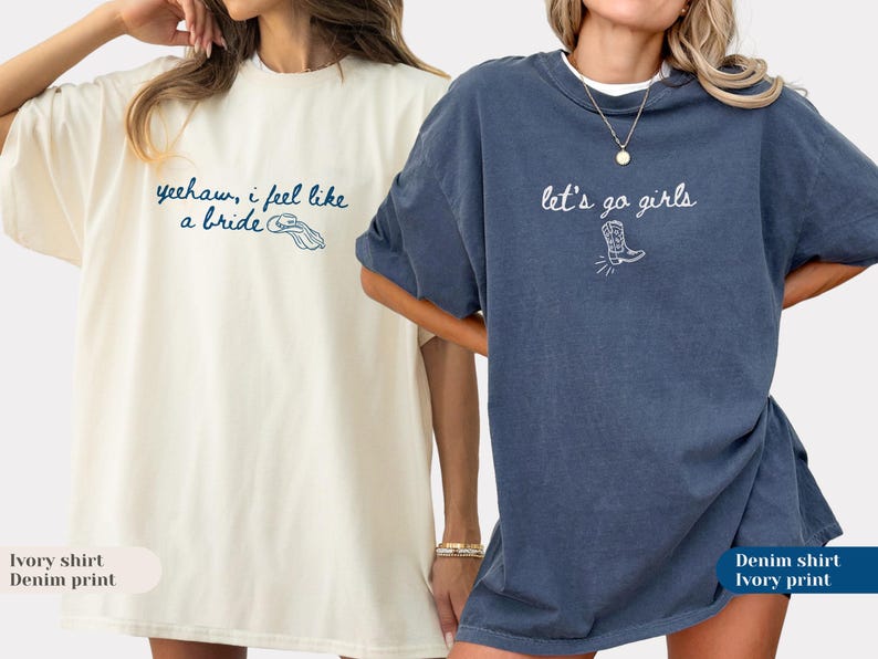 Western Cowgirl Bachelorette Shirts | Custom Let's Go Girls Last Rodeo Tees | Comfort Colors