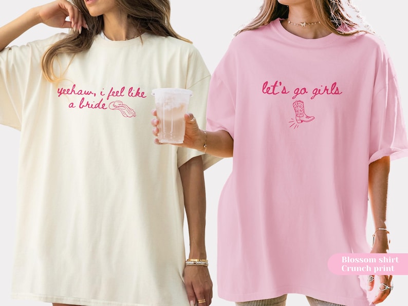 Western Cowgirl Bachelorette Shirts | Custom Let's Go Girls Last Rodeo Tees | Comfort Colors