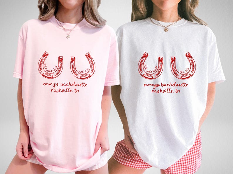 Wild Wild Bride Custom Western Cowgirl Bachelorette Shirts, Last Hoe Down Bach Merch, Bride's Last Rodeo Nashville Texas Austin Bachelorette