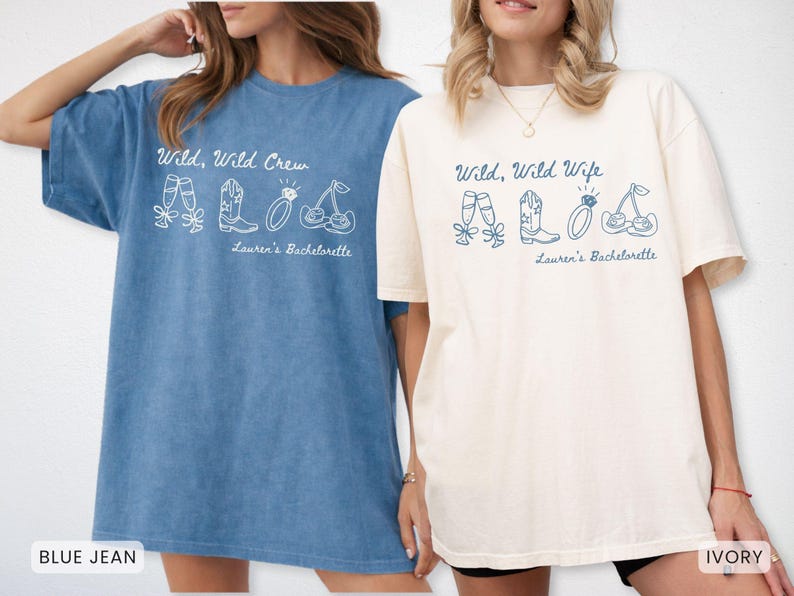 Personalized Wild Wild Wife Bachelorette Comfort Colors Shirt, Custom Last Rodeo Bridal Party T-shirt, Austin Texas Nashville Bach Outfit
