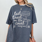 Last Toast On The Coast Shirt, Custom Beach Bachelorette Party Shirt, Bach Club Shirt, Coastal Bachelorette Shirt, Bridal Party Gifts