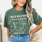 Wild Wild Wife Bachelorette Shirt, Coastal Cowgirl Bridal Party Tee, Nashville Bachelorette T-shirt