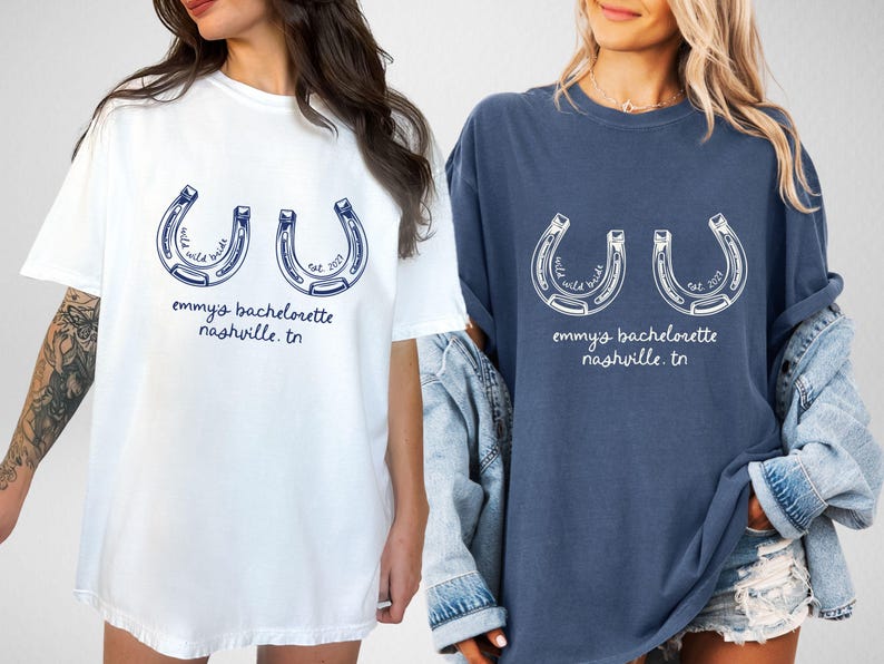 Wild Wild Bride Custom Western Cowgirl Bachelorette Shirts, Last Hoe Down Bach Merch, Bride's Last Rodeo Nashville Texas Austin Bachelorette