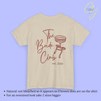 Personalized Hen Party Shirt Bachelorette T Shirt Back Print Coquette Bow Champagne Glass Hand Drawn Bride Crew Custom Name Any Year Custom
