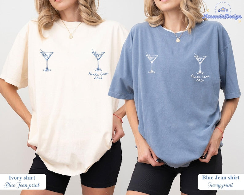 Custom Martini Bachelorette Comfort Color Shirt, Maid Of Honor Matching Tee, Bridesmaid Proposal Gift, Bachelorette Party TShirts