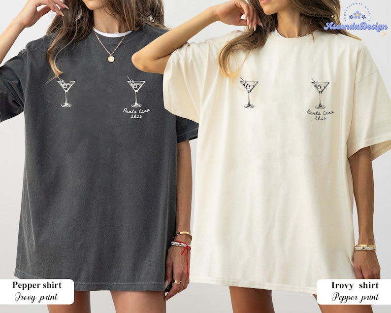 Custom Martini Bachelorette Comfort Color Shirt, Maid Of Honor Matching Tee, Bridesmaid Proposal Gift, Bachelorette Party TShirts