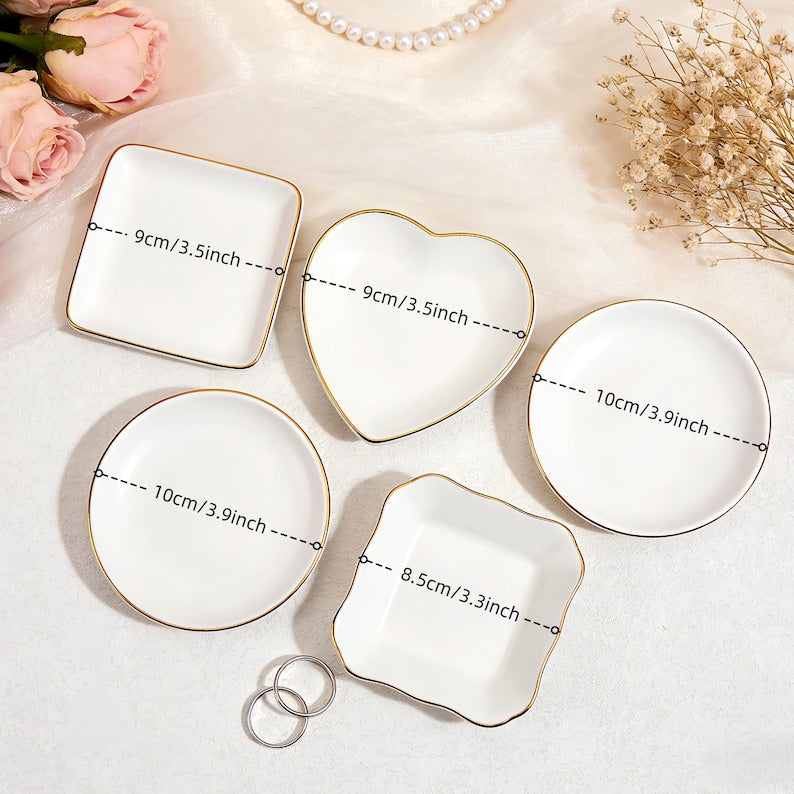 Personalised Bestie Photo Trinket Dish, Custom Jewelry Ring Dish, Bridesmaid Proposal, Ceramic Trinket Tray for Best Friend, Wedding Gift