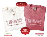 Las Vegas Custom Bachelorette Party Shirts, Lucky in Love, Casino Crew Tees, Retro Casino Party Tee, Personalized Bridesmaid Girls Trip Gift