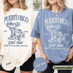 Custom Puerto Rico Bachelorette Trip Shirt: Girls Trip Tropical Bride & Bridesmaids Gift