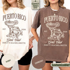 Custom Puerto Rico Bachelorette Trip Shirt: Girls Trip Tropical Bride & Bridesmaids Gift