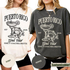 Custom Puerto Rico Bachelorette Trip Shirt: Girls Trip Tropical Bride & Bridesmaids Gift