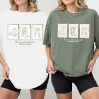 Custom Western Bachelorette Shirt, Comfort Colors® Country Bridal Squad Gift For Nashville Trip USA, Personalized Cowgirl Last Rodeo Tee.