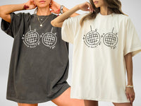 Custom Disco Bachelorette Party Shirts, Hippie Disco Favors, Disco Ball Bra Shirt, Brides Last Disco, Honey Disco Bride Bachelorette