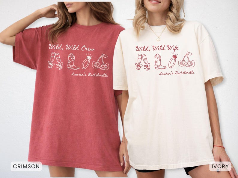 Personalized Wild Wild Wife Bachelorette Comfort Colors Shirt, Custom Last Rodeo Bridal Party T-shirt, Austin Texas Nashville Bach Outfit