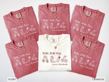 Personalized Wild Wild Wife Bachelorette Comfort Colors Shirt, Custom Last Rodeo Bridal Party T-shirt, Austin Texas Nashville Bach Outfit
