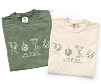 Comfort Colors© Custom Western Lets Go Girls Bachelorette Shirt Cowgirl Bridal Party TShirt Nashville Bride Bach T-Shirt