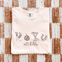 Comfort Colors© Custom Western Lets Go Girls Bachelorette Shirt Cowgirl Bridal Party TShirt Nashville Bride Bach T-Shirt