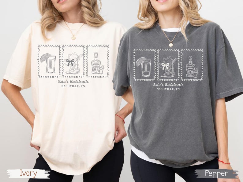 Custom Western Bachelorette Shirt, Personalized Cowgirl Last Rodeo Tee, Comfort Colors® Country Bridal Squad Gift For Nashville Trip USA