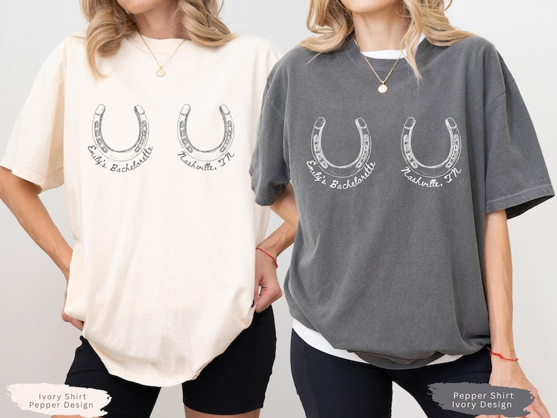 Custom Western Bachelorette Shirt, Personalized Cowgirl Last Rodeo Tee, Comfort Colors® Country Bridal Squad Gift For Nashville Trip