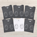 Comfort Colors® Horseshoe Bow Bride Crew T-shirts, Bachelorette Party Western Cowgirl Shirts, Western Wedding Shirt, Bridesmaid Shirt