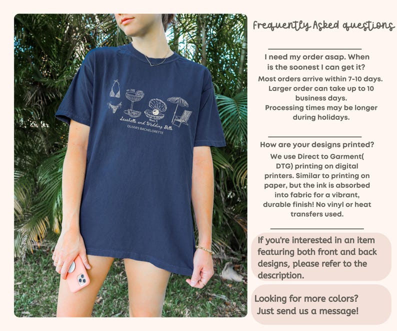 Custom Beach Bach Party Shirt, Comfort Colors Coastal Bride Tee, Matching Beach Bridal Party Gift