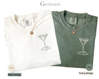 Custom Beach Bachelorette Comfort Colors Shirt, Coastal Bride Trip Tee, Bikini Shell Cocktail Party Shirt