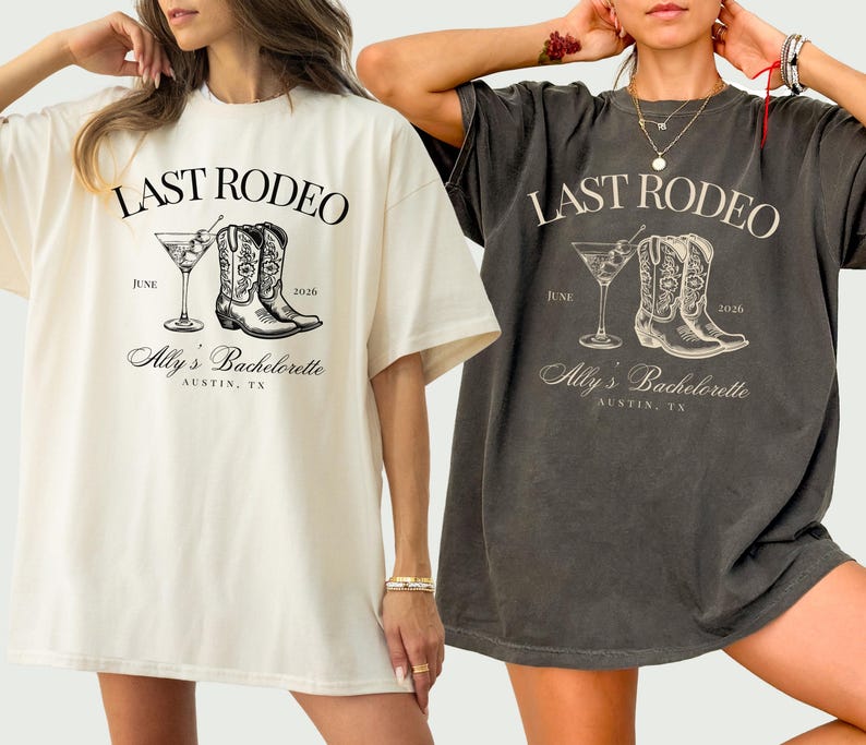 Bachelorette Party Shirts, Custom Bachelorette Shirts, Last Rodeo Western Bachelorette, Personalized Luxury Bachelorette, Bach Club Shirts