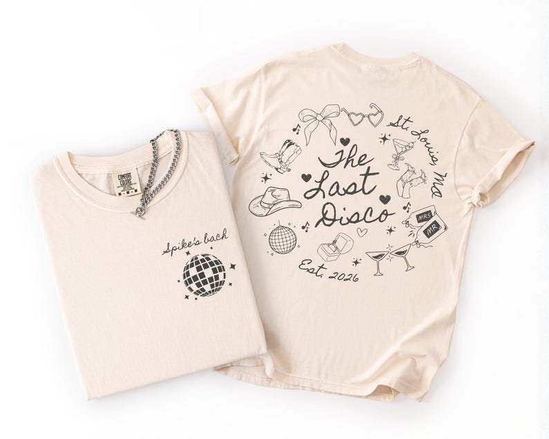 Last Disco Bachelorette Shirt Custom Disco Bride Tee Retro Bach Party Top Personalized Bride To Be Gift Disco Theme Celebration Tshirts