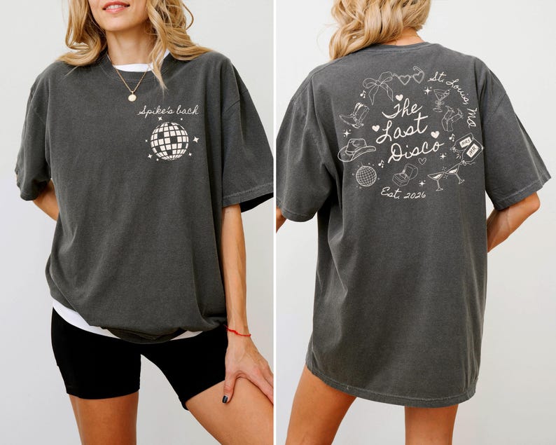 Last Disco Bachelorette Shirt Custom Disco Bride Tee Retro Bach Party Top Personalized Bride To Be Gift Disco Theme Celebration Tshirts