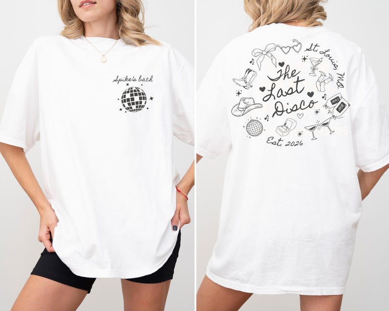 Last Disco Bachelorette Shirt Custom Disco Bride Tee Retro Bach Party Top Personalized Bride To Be Gift Disco Theme Celebration Tshirts