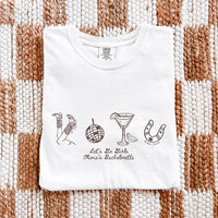 Comfort Colors© Custom Western Lets Go Girls Bachelorette Shirt Cowgirl Bridal Party TShirt Nashville Bride Bach T-Shirt