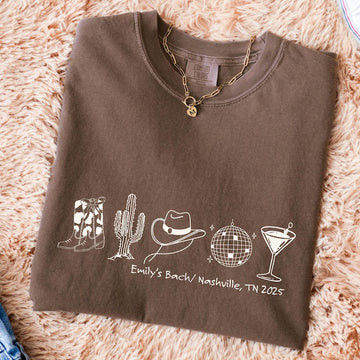 Retro Last Disco Bachelorette Shirt: Nashville Western Party Tee