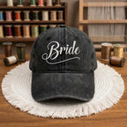 Embroidered Bride Baseball Cap, Washed Cotton Dad Hat, Bachelorette Party Gift