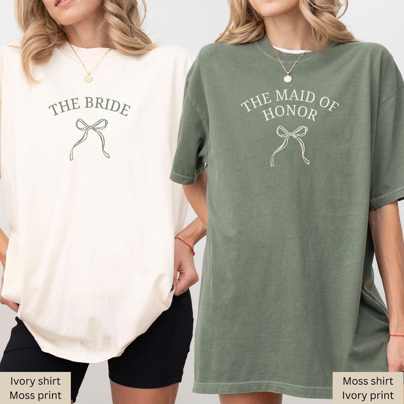 Custom Bachelorette Party Shirt, Bridal Party Shirts for Bride and Bridesmaids, Bach Crew Wedding Party Favor Gift, Coquette Bow Bride Shirt